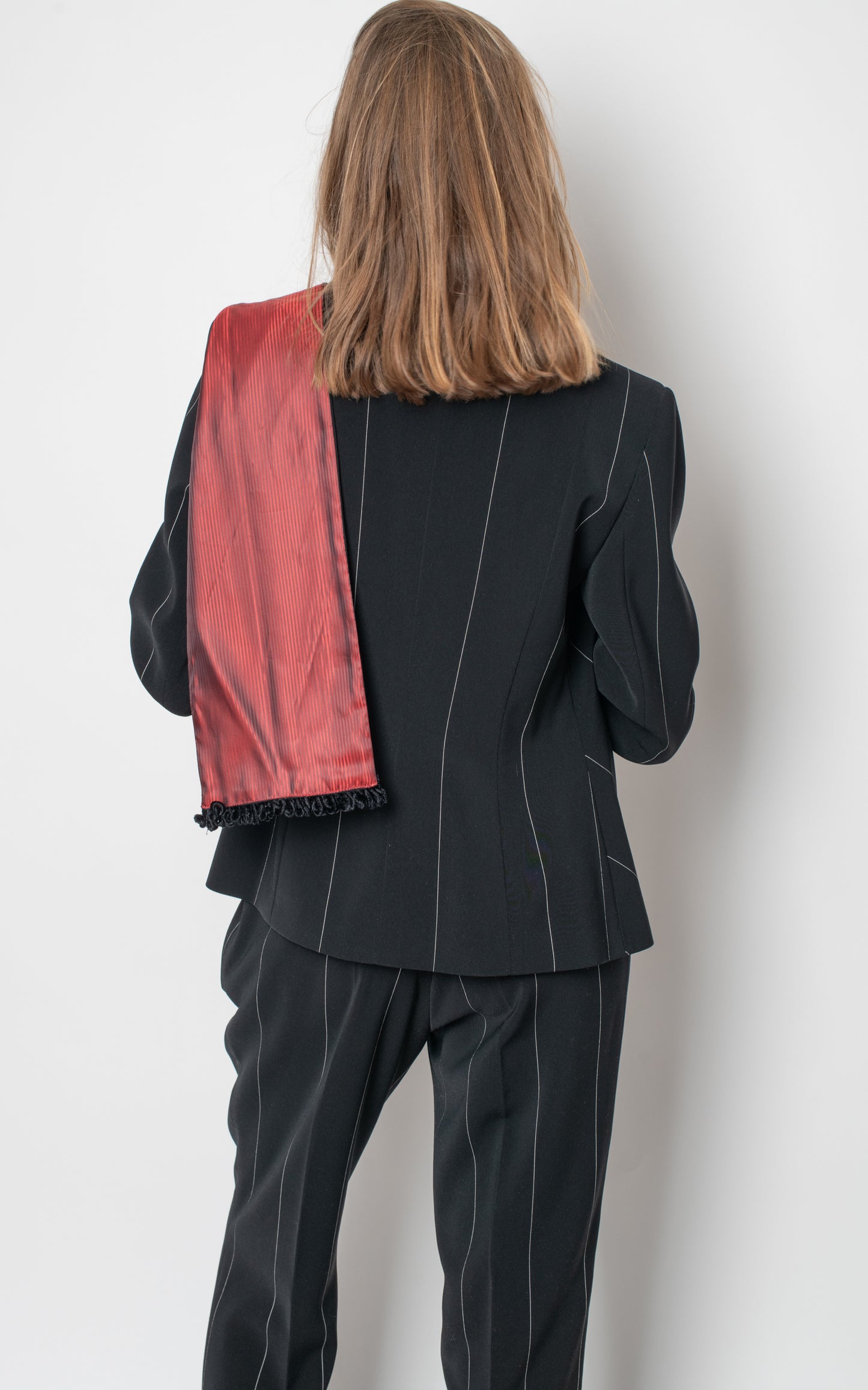 Traje de chaqueta raya diplomática