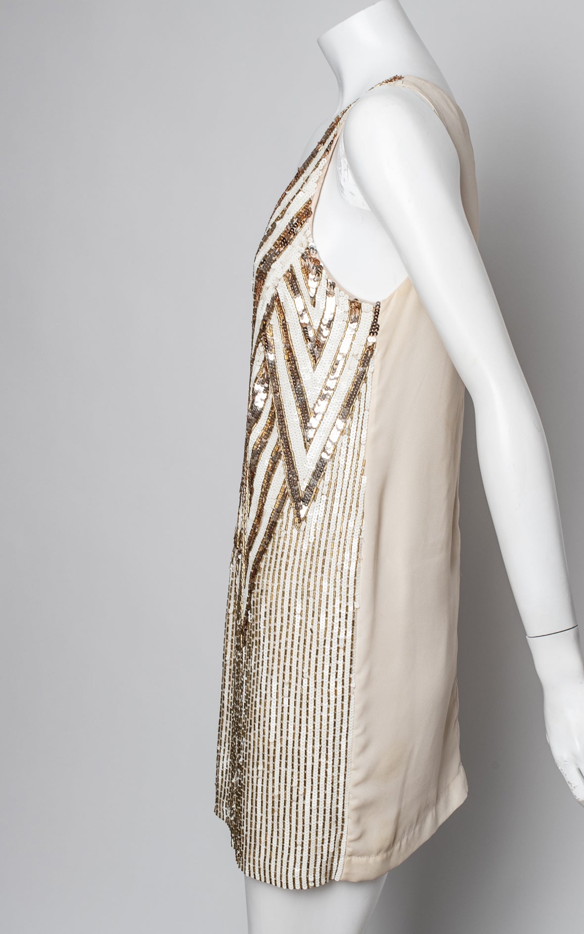 Vestido lentejuelas blanco