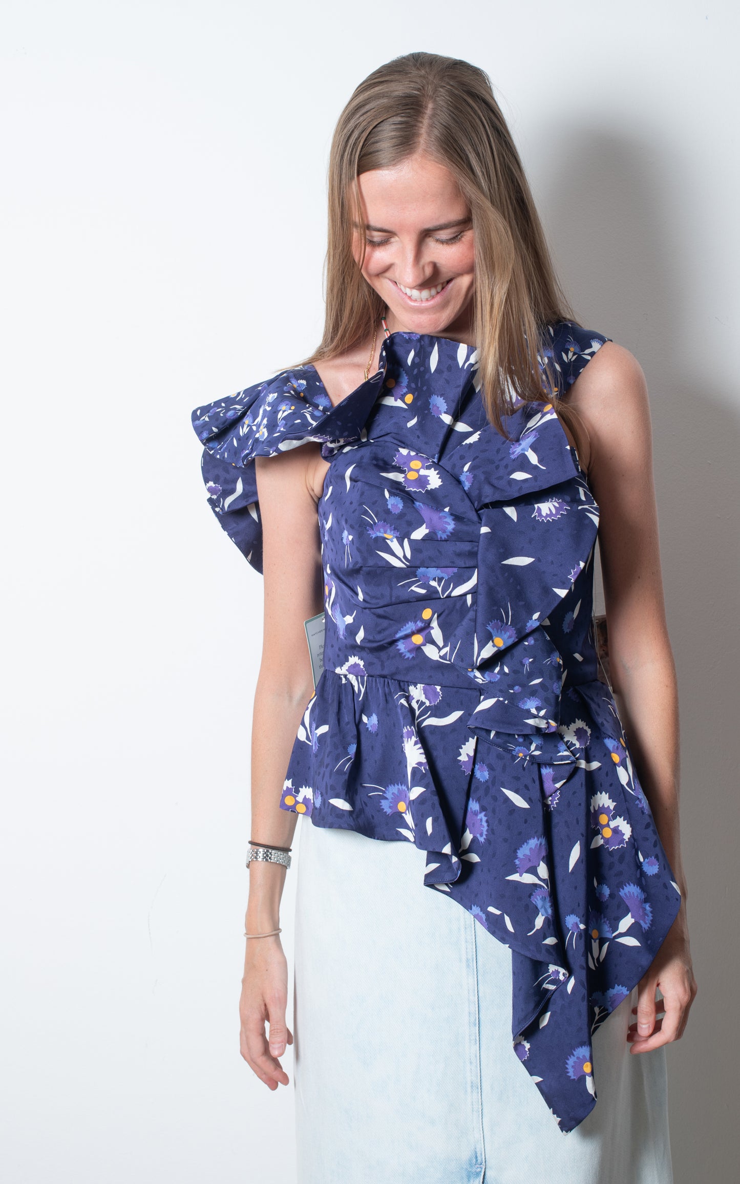 Top azul