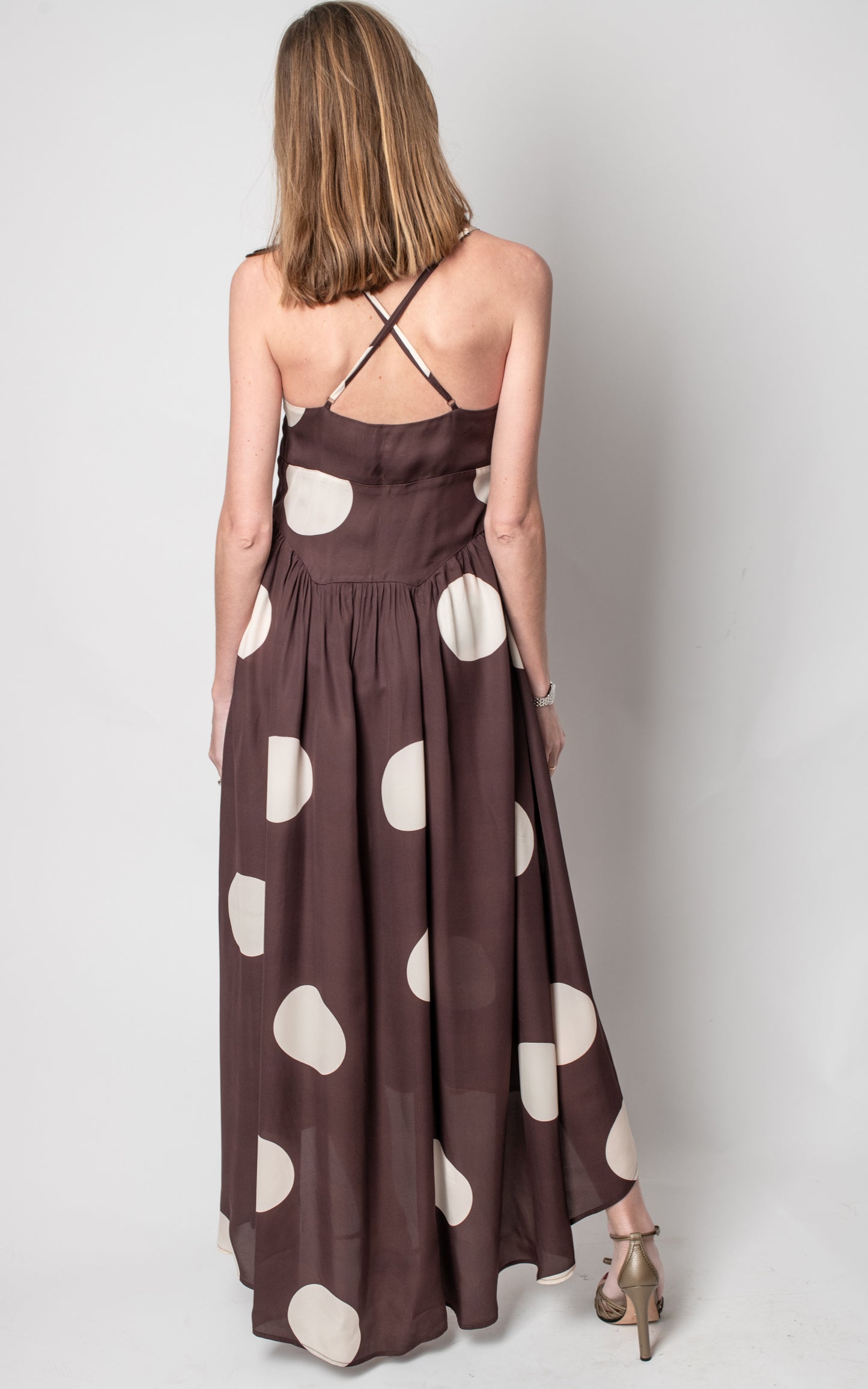 Vestido tirantes lunares