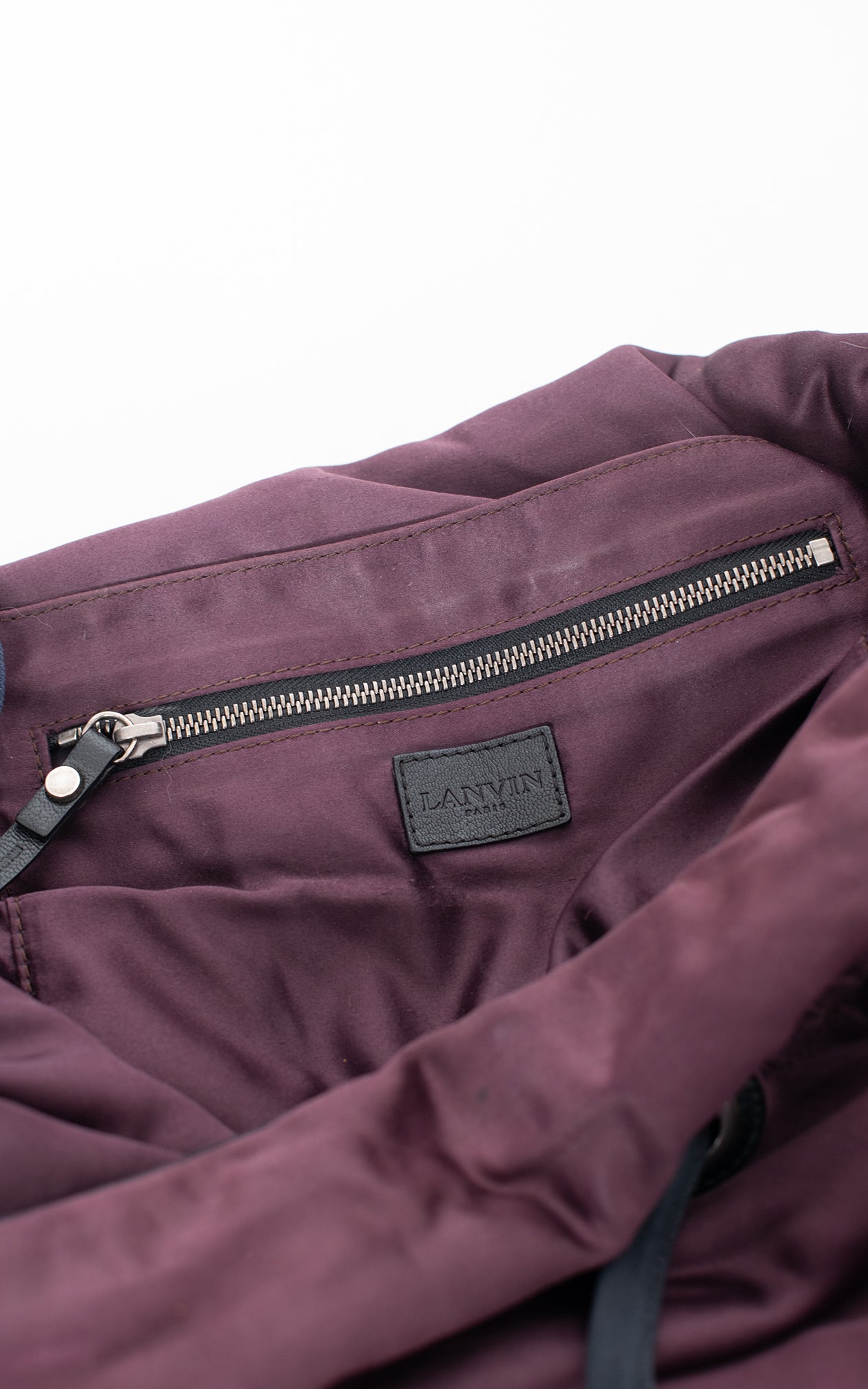 Bolsa raso berenjena