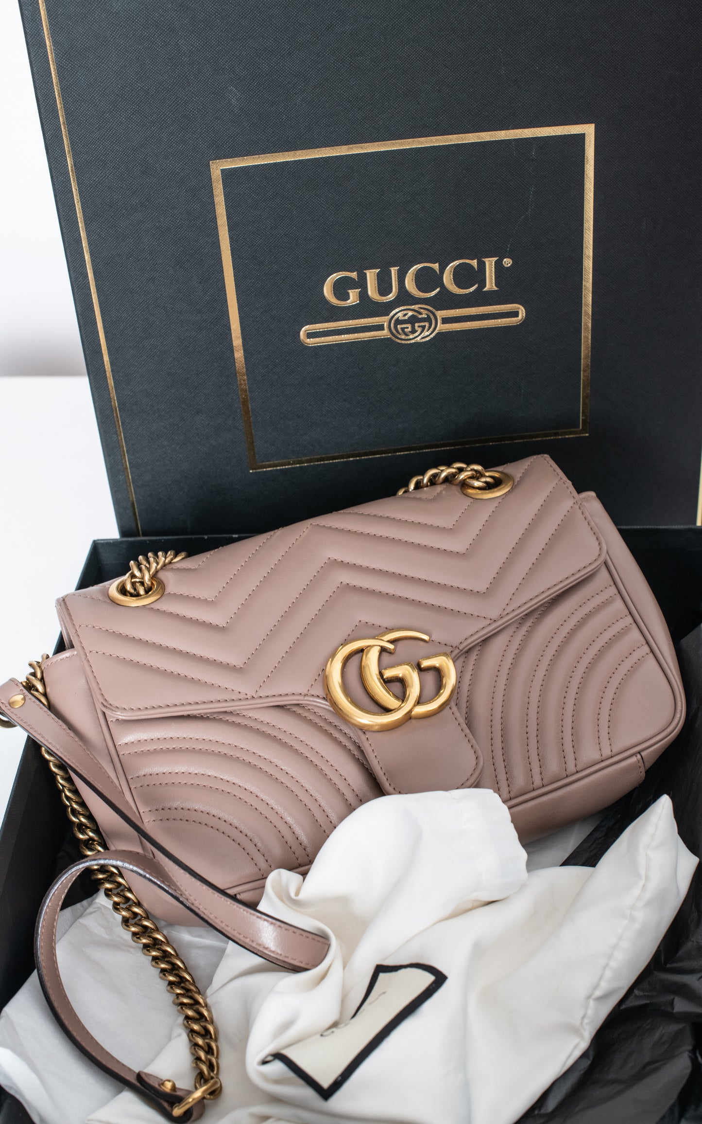 Bolso Gucci piel marrón