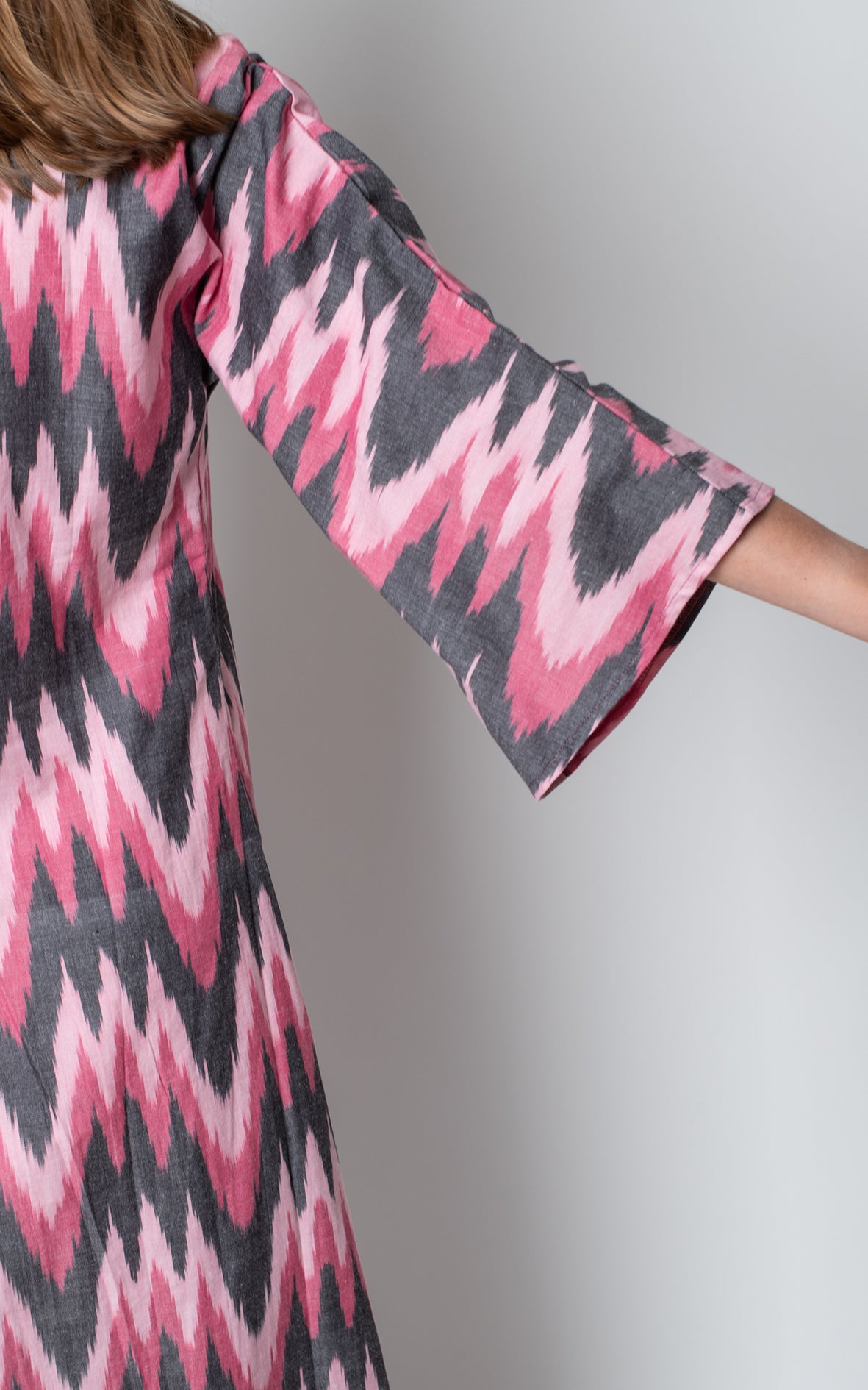 Vestido Ikat rosa