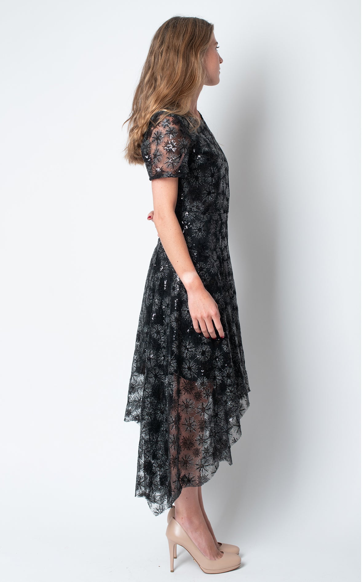 Vestido con transparencias