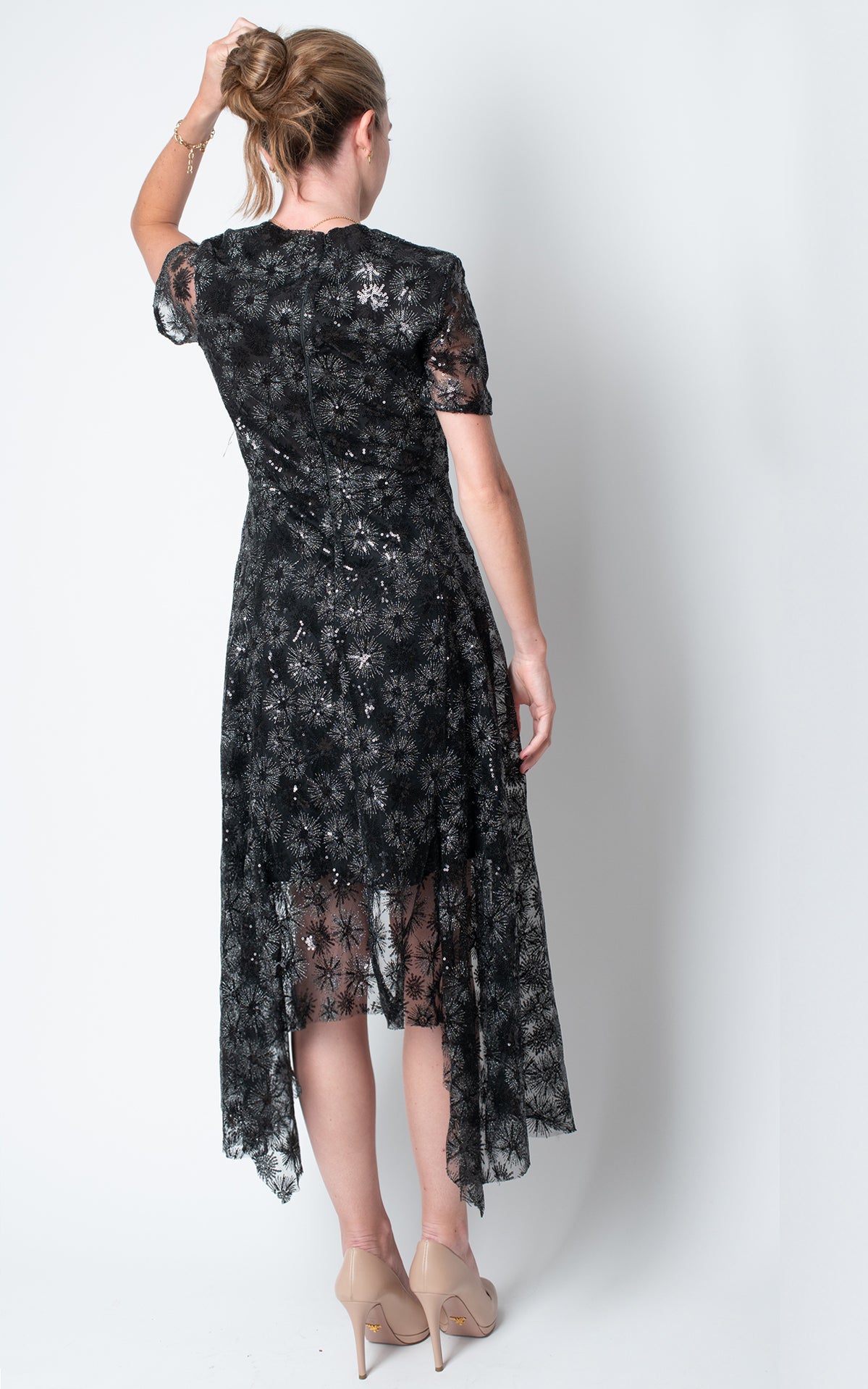 Vestido con transparencias