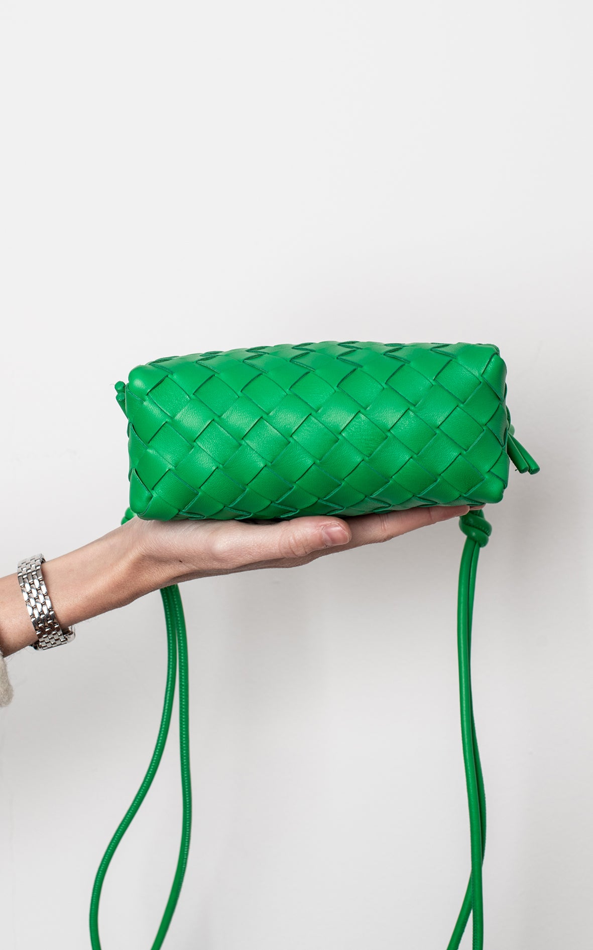 Bolso Intrecciato Loop verde