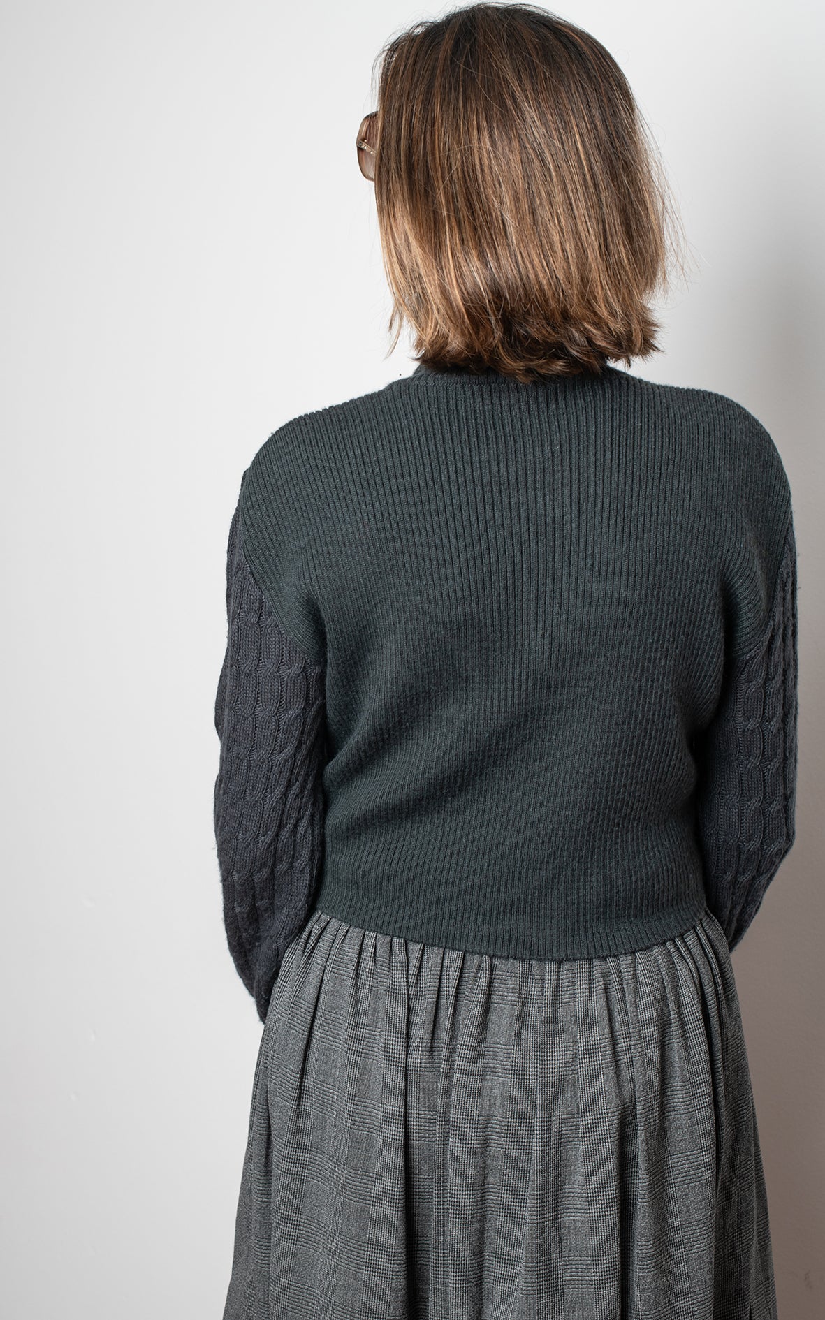 Jersey gris corto mangas ochos