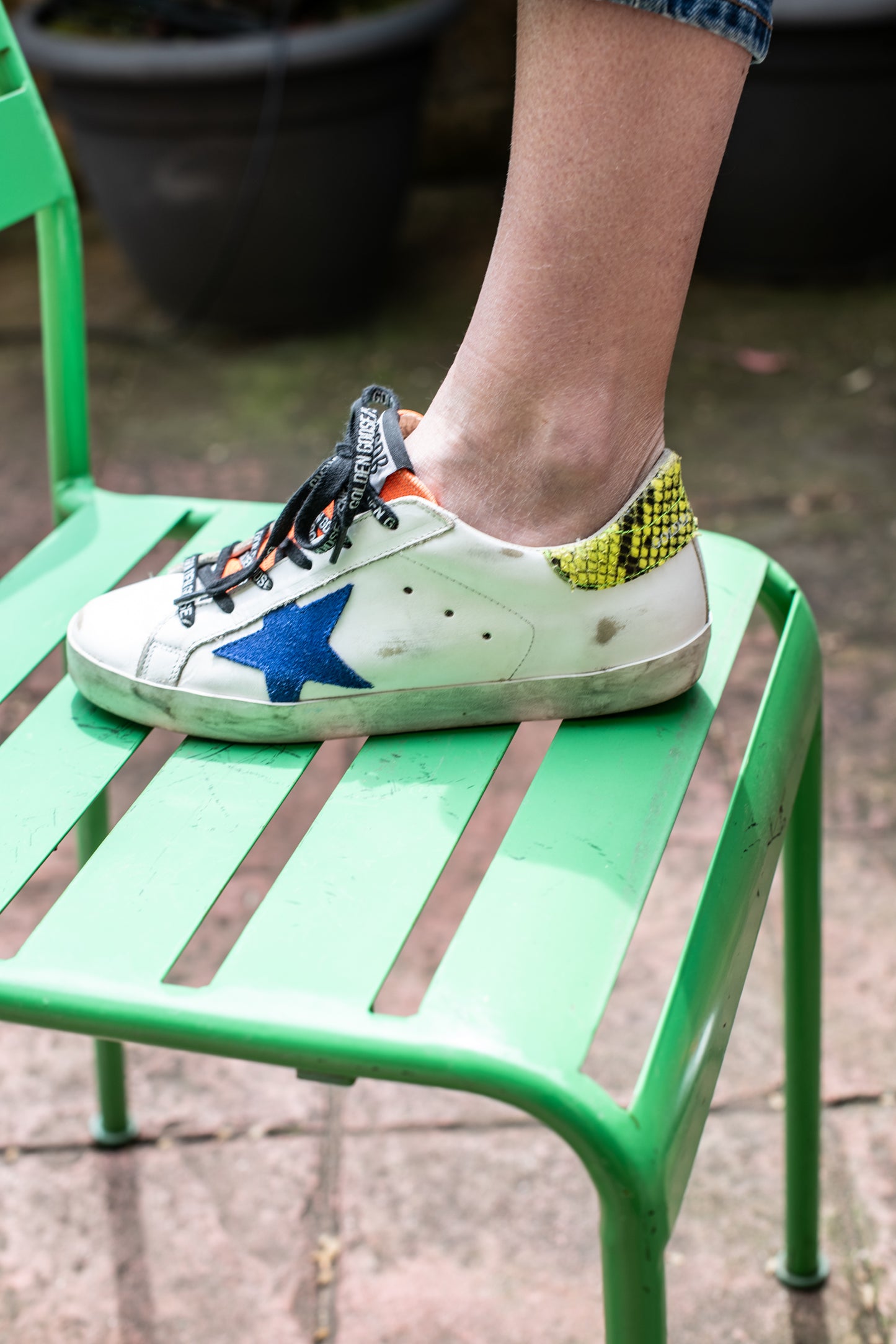 Golden Goose detalle serpiente