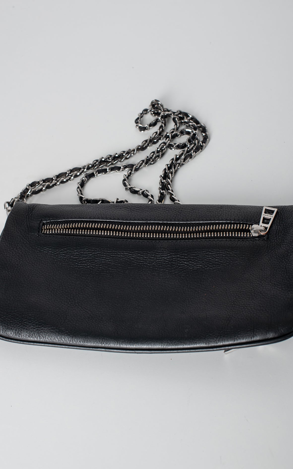 Bolso de rock negro piel