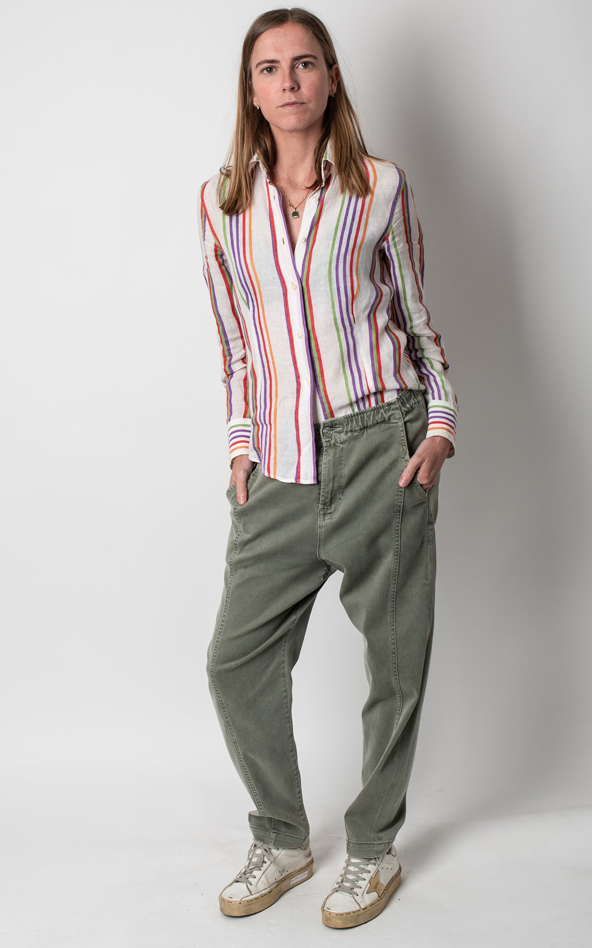 Camisa de rayas de colores