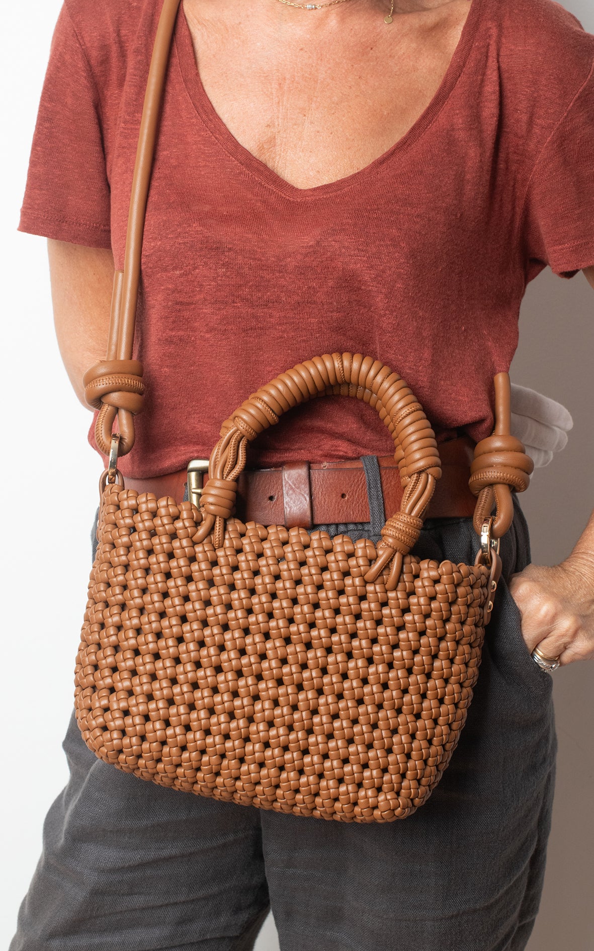 Bandolera marrón