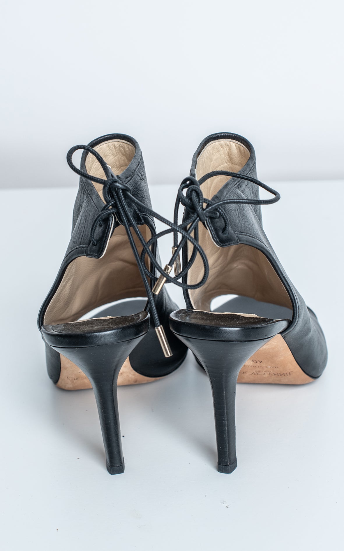 Sandalias de piel negras