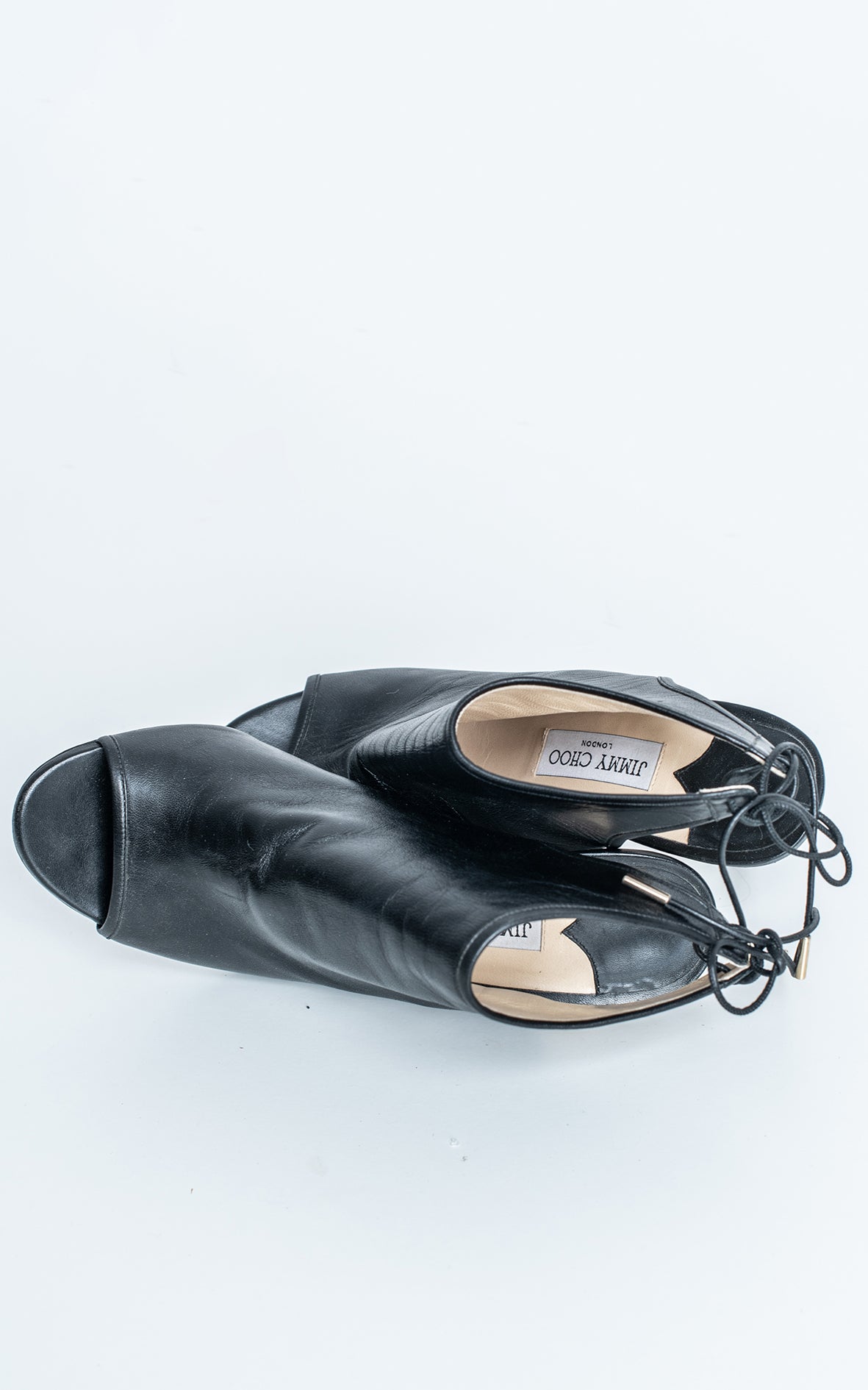 Sandalias de piel negras