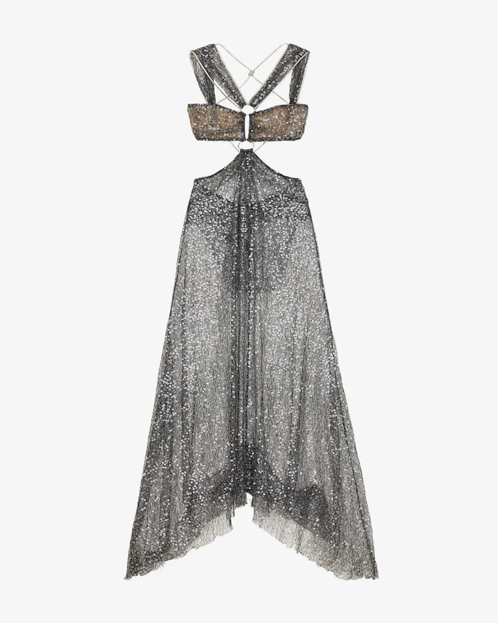Isabel Marant woman silver dress