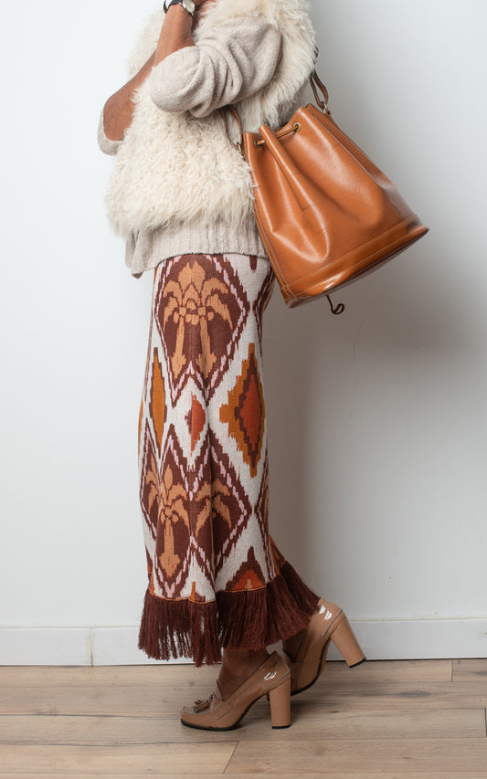 Falda marron