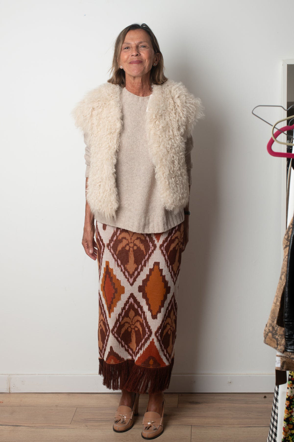 Falda marron