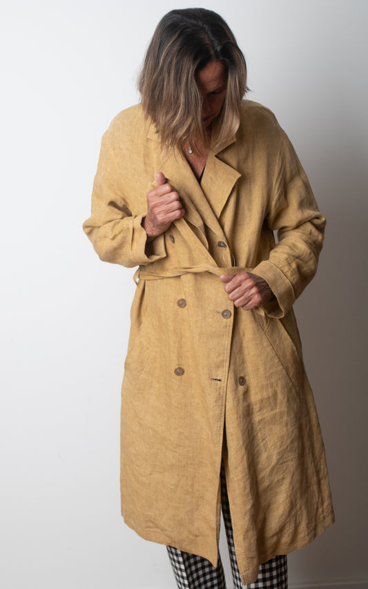 Gabardina de lino