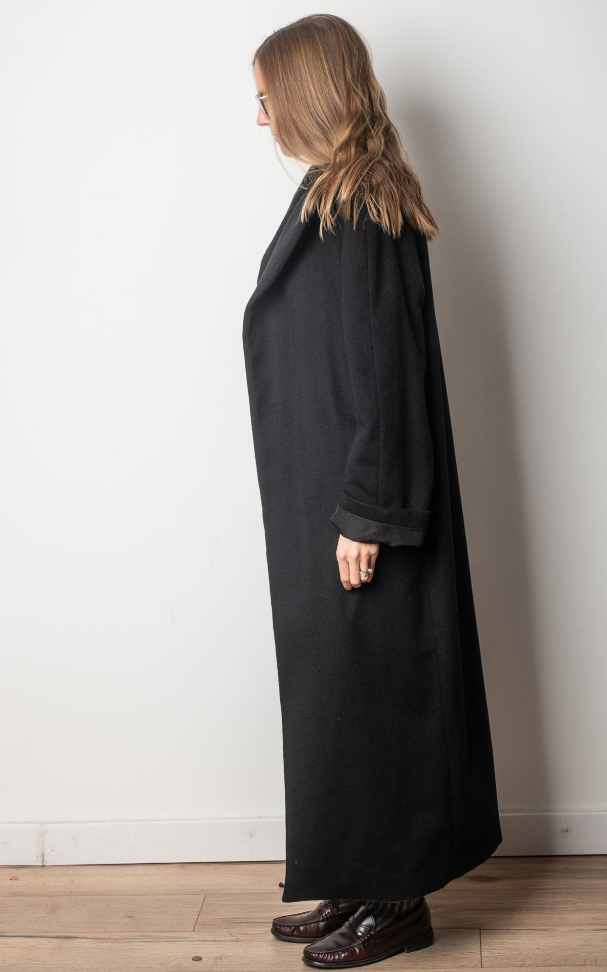 Abrigo negro cashmere