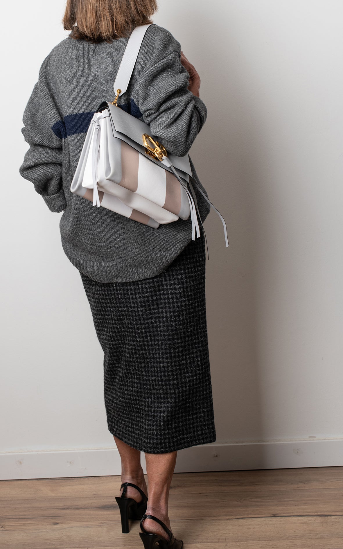 Jersey gris y azul
