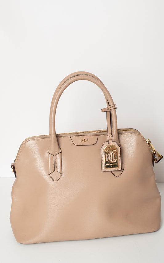 Bolso marron de piel