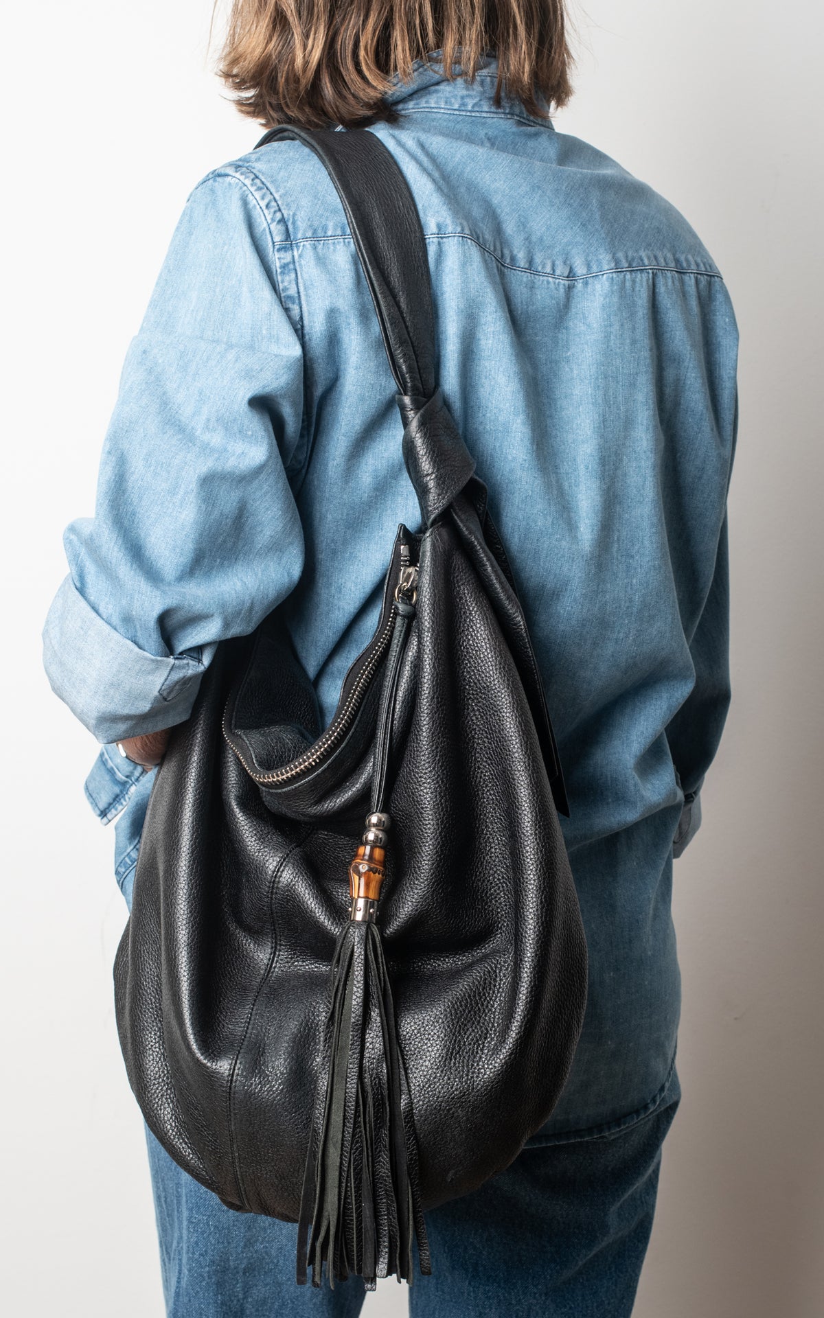 Gucci bamboo hobo