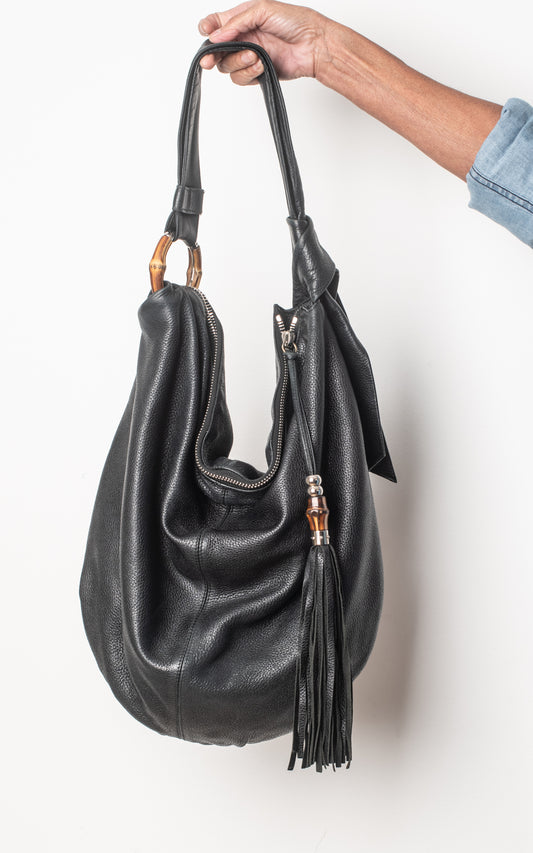 Gucci bamboo hobo