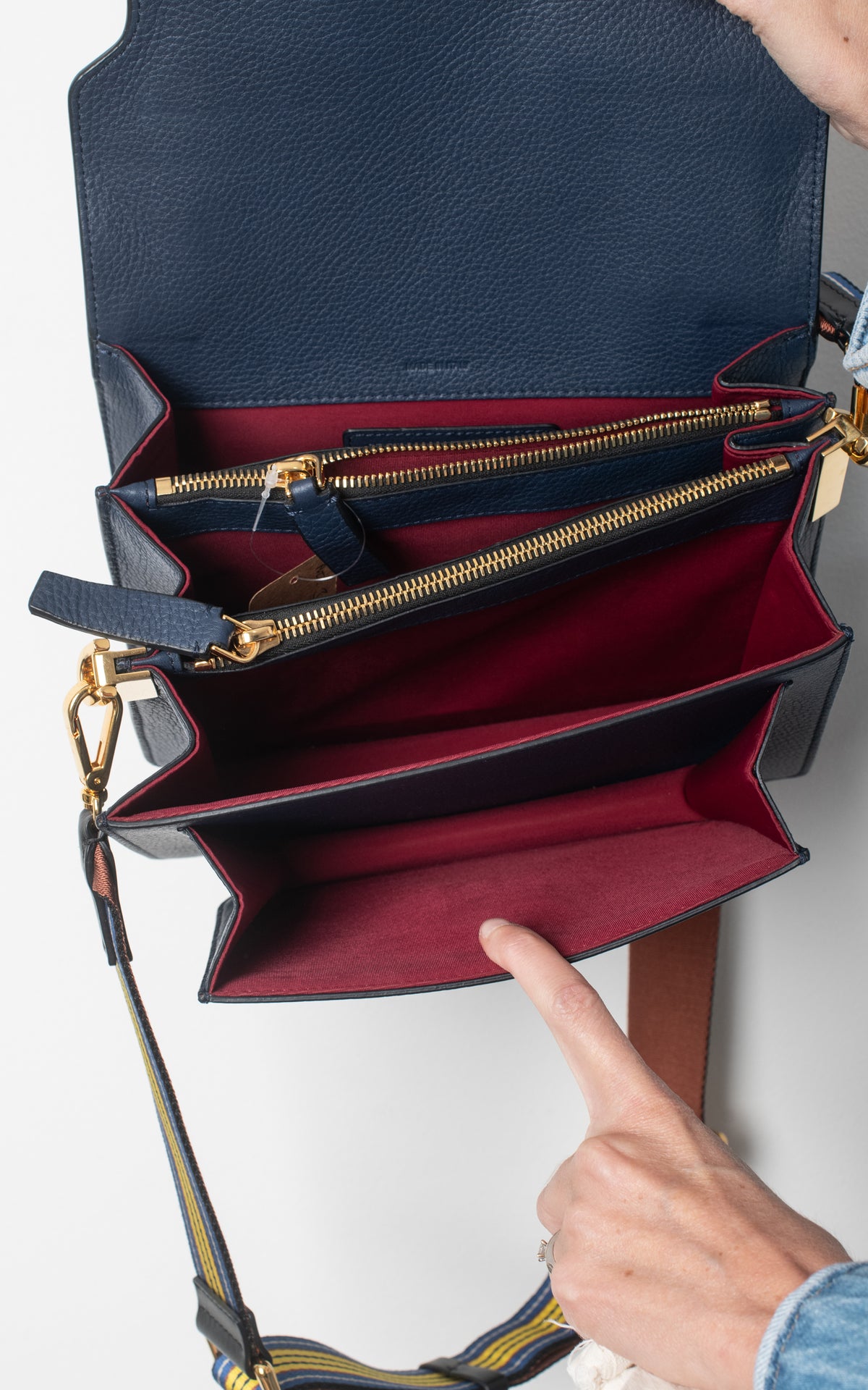 Bolso trunk azul oscuro