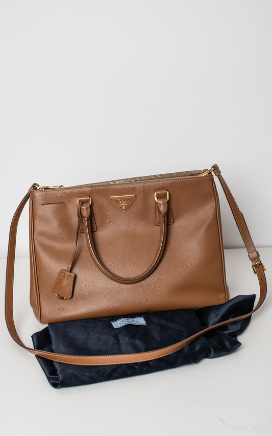 Bolso camel de piel