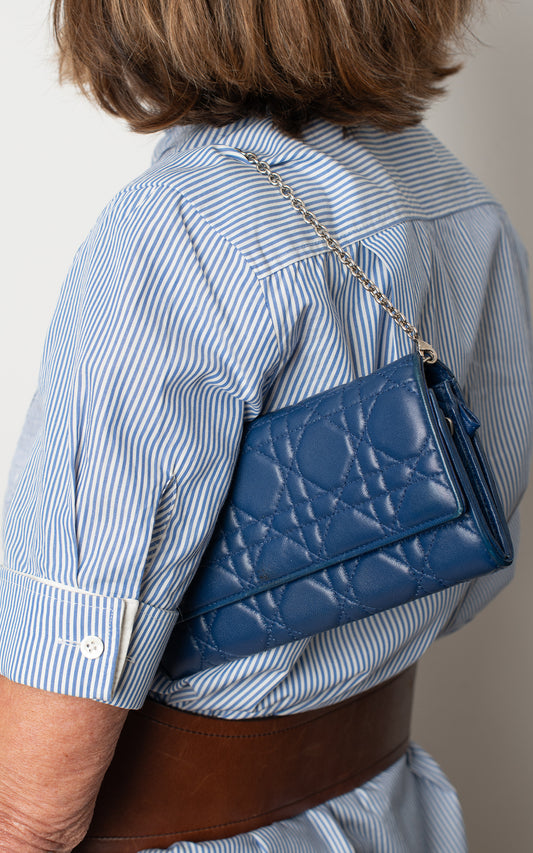 Mini bolso acolchado Cannage