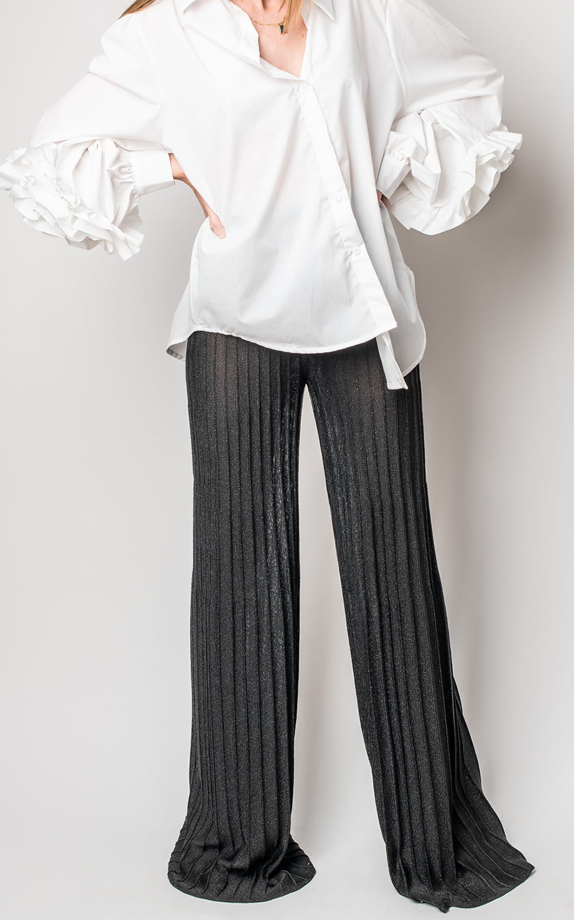 Pantalón negro brilli