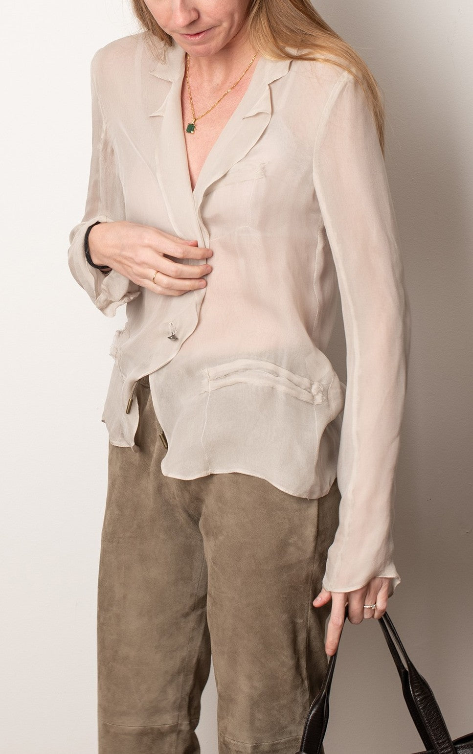 Blazer de seda