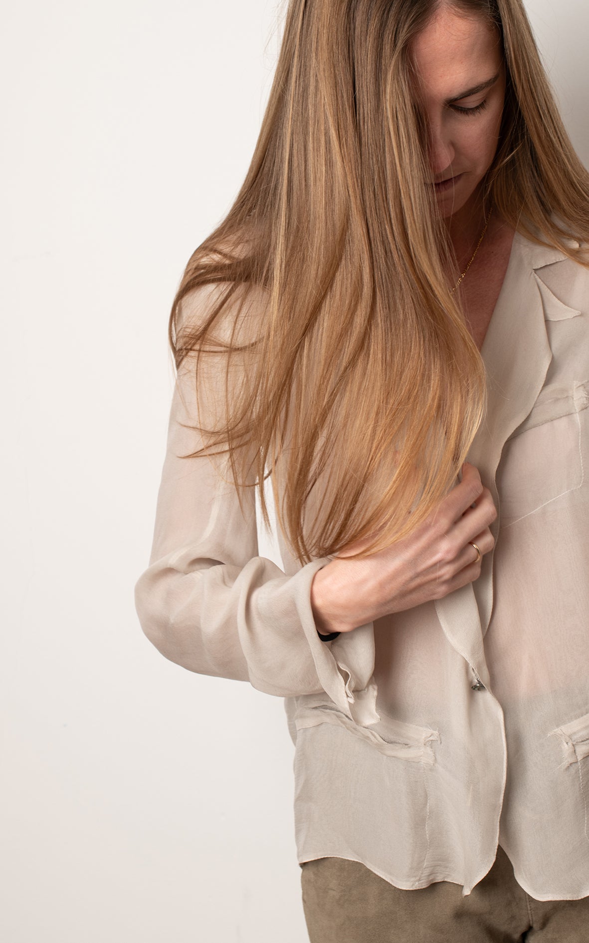 Blazer de seda