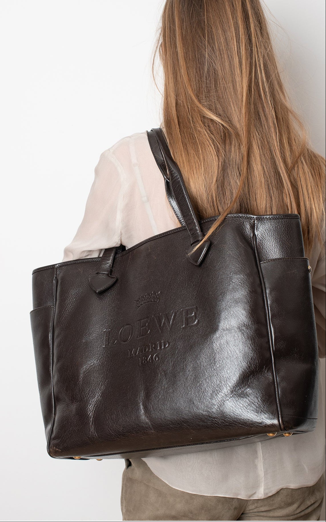 Bolso heritage marrón chocolate