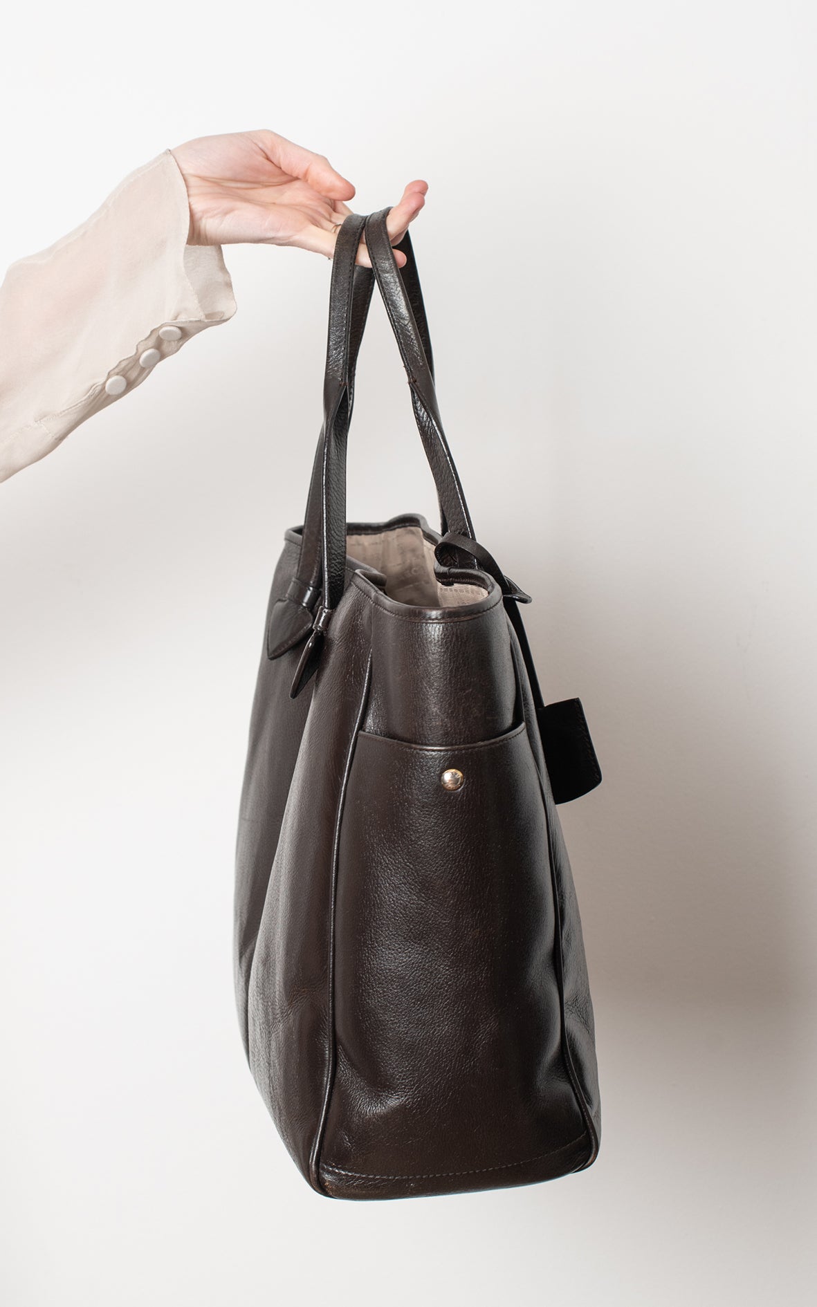 Bolso heritage marrón chocolate