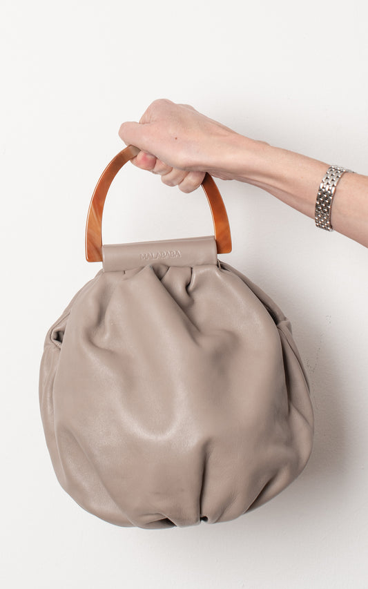 Bolsa Asa Caramelo Lino