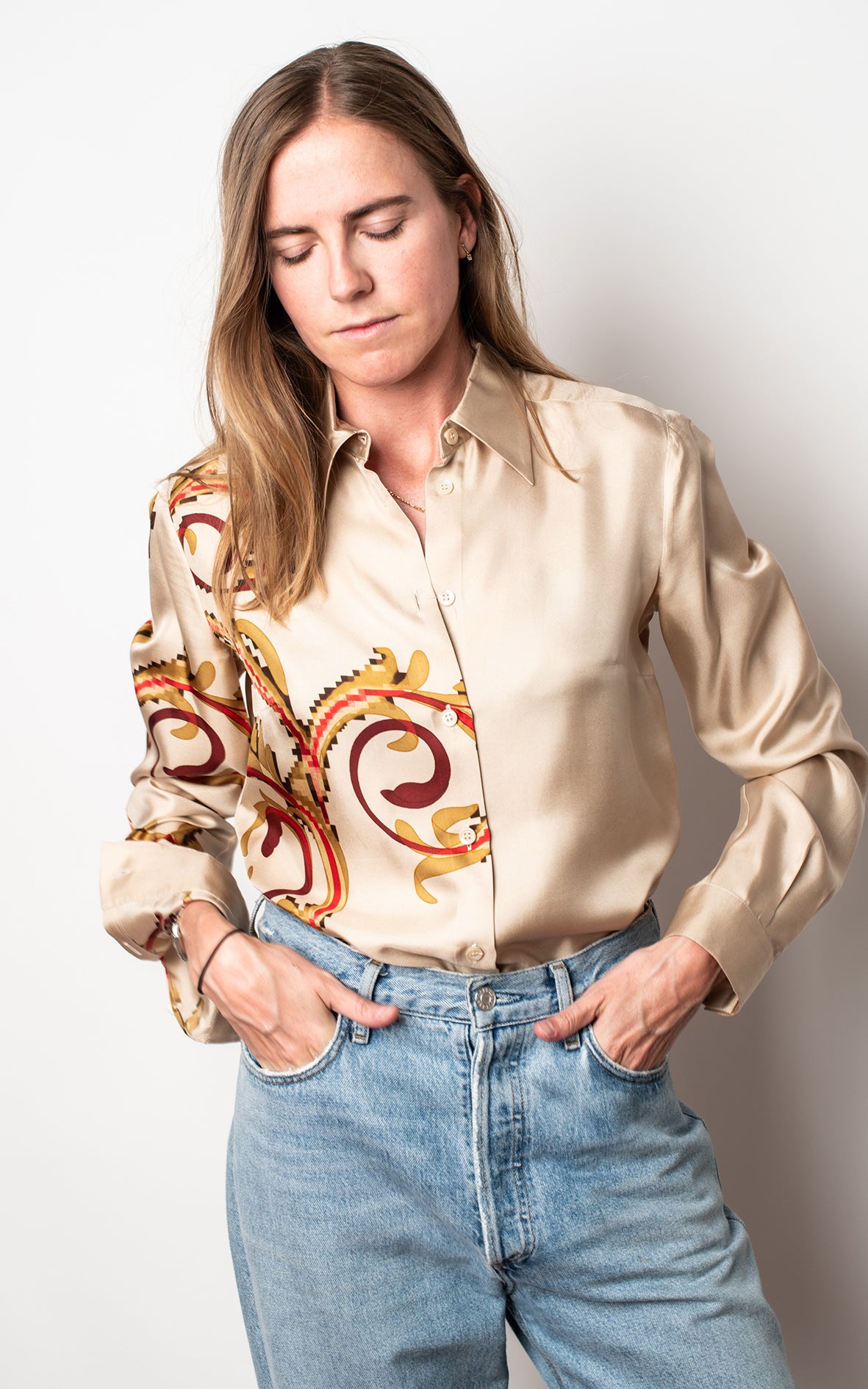 Blusa color champan