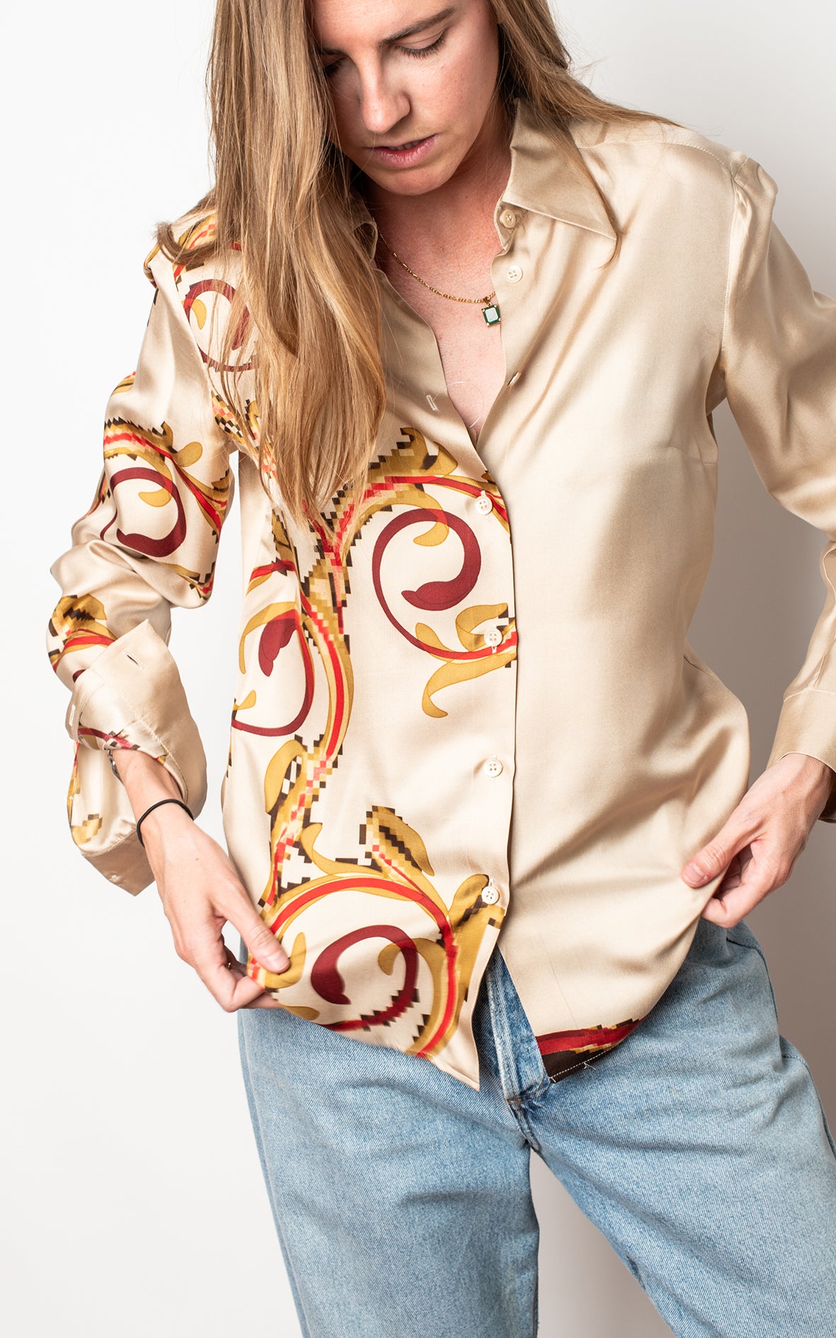 Blusa color champan