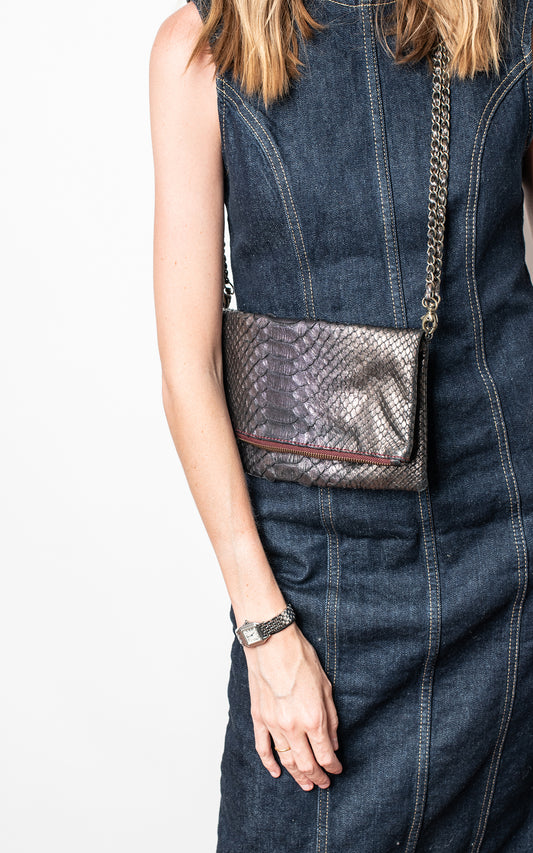 Bolso piel serpiente