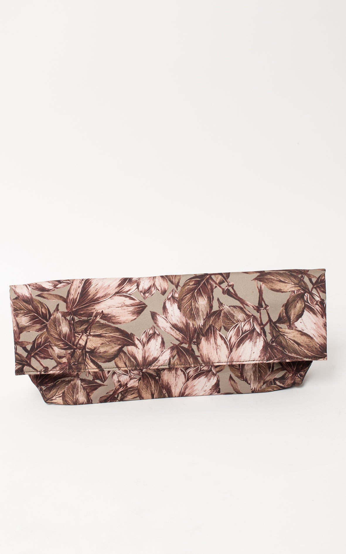 Bolso flores de seda