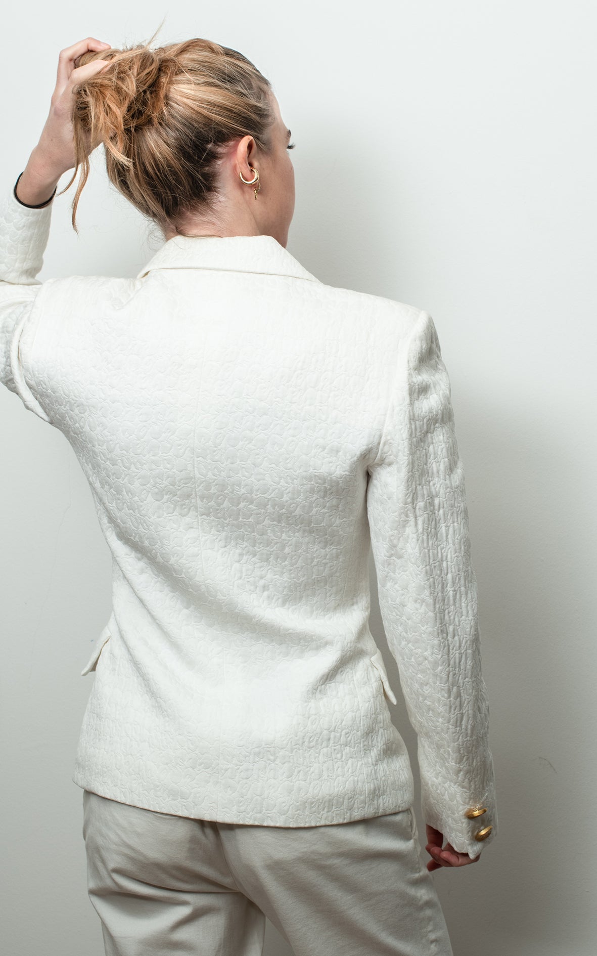 Traje de chaqueta blanco