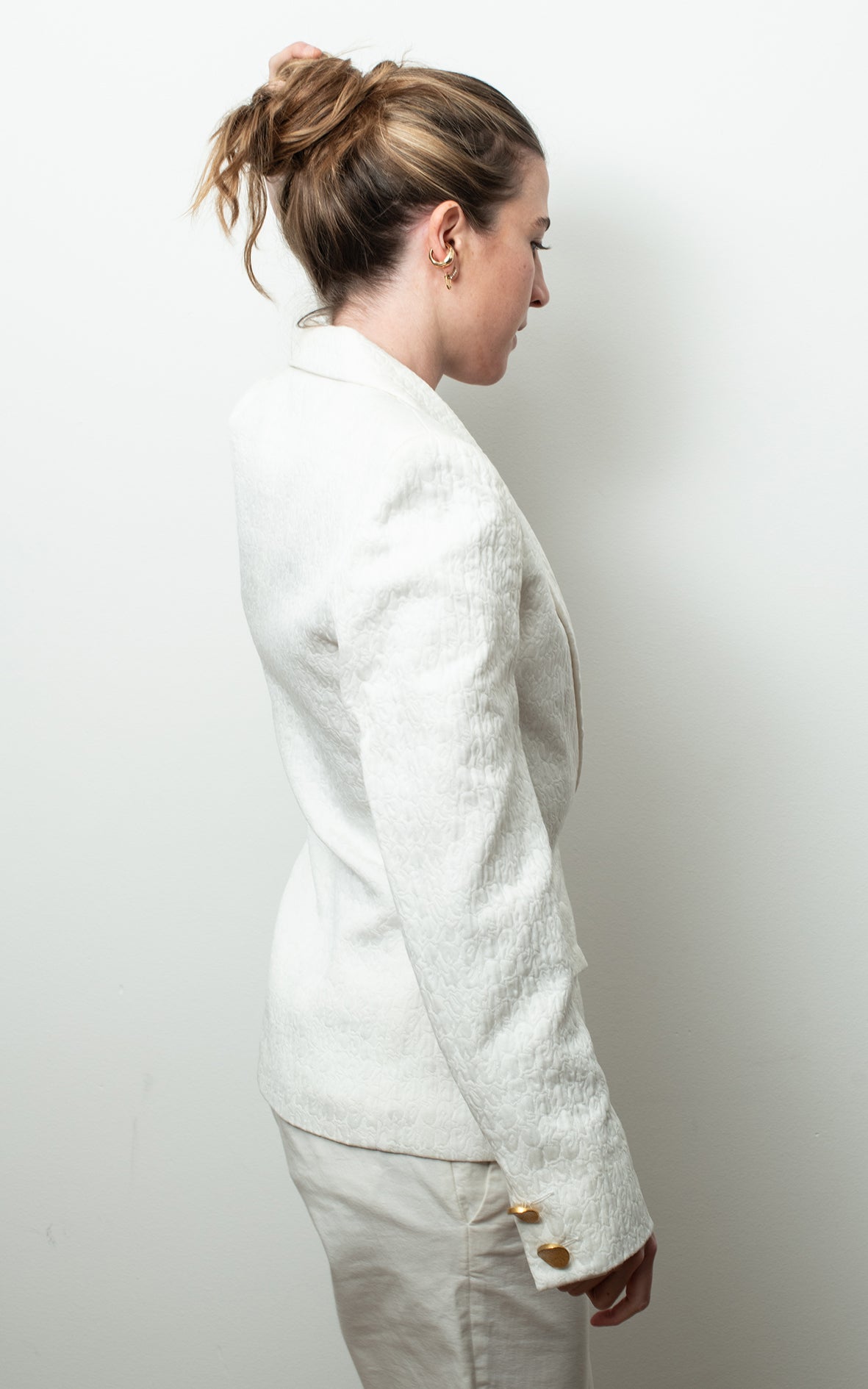 Traje de chaqueta blanco