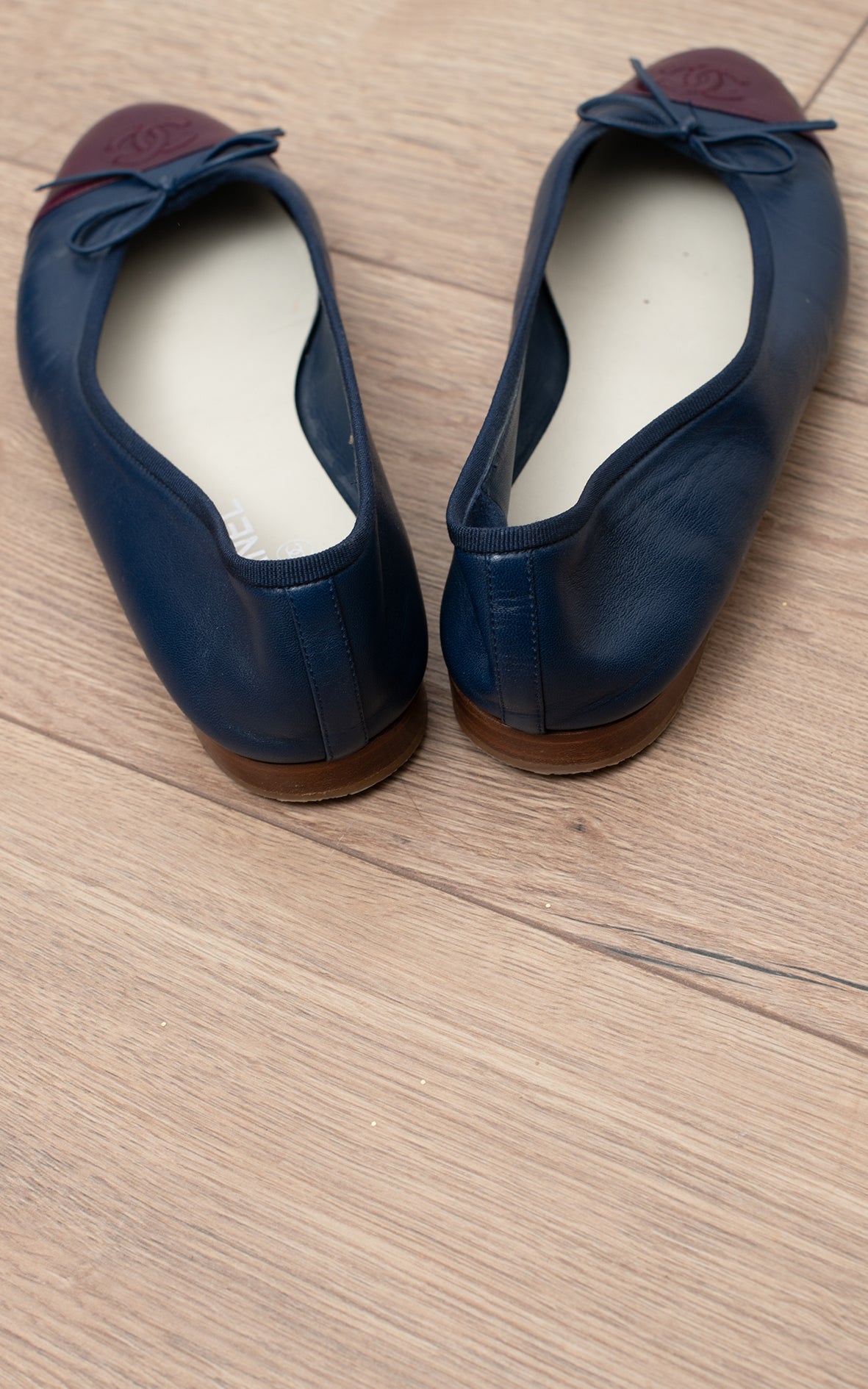 Bailarinas moradas y azul marino