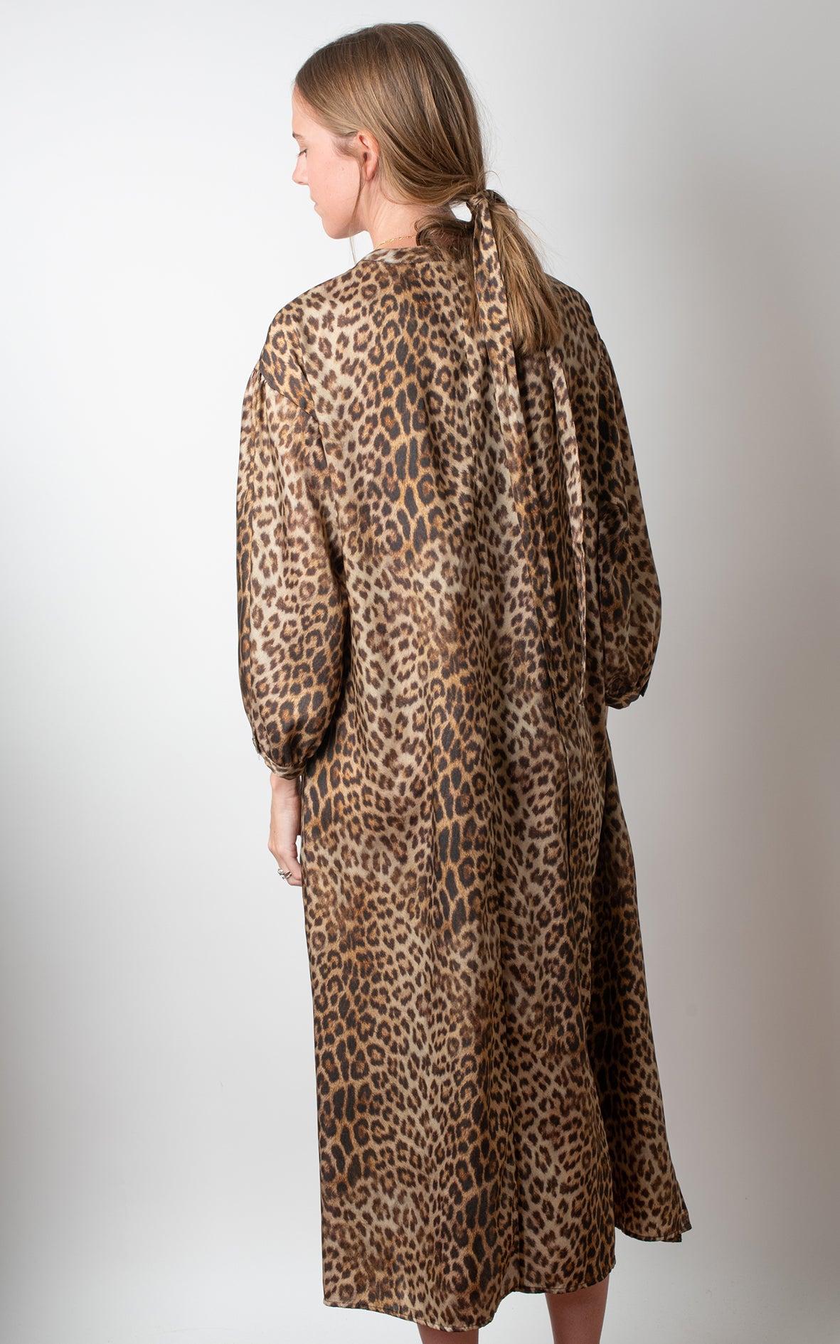 Vestido animal print con cinturon