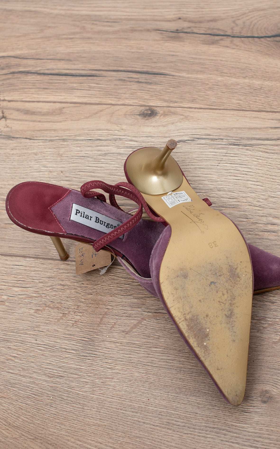 Zapatos terciopelo rosas