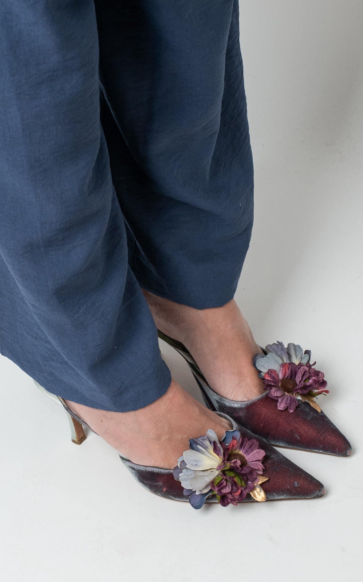 Zapatos venecianos con flores