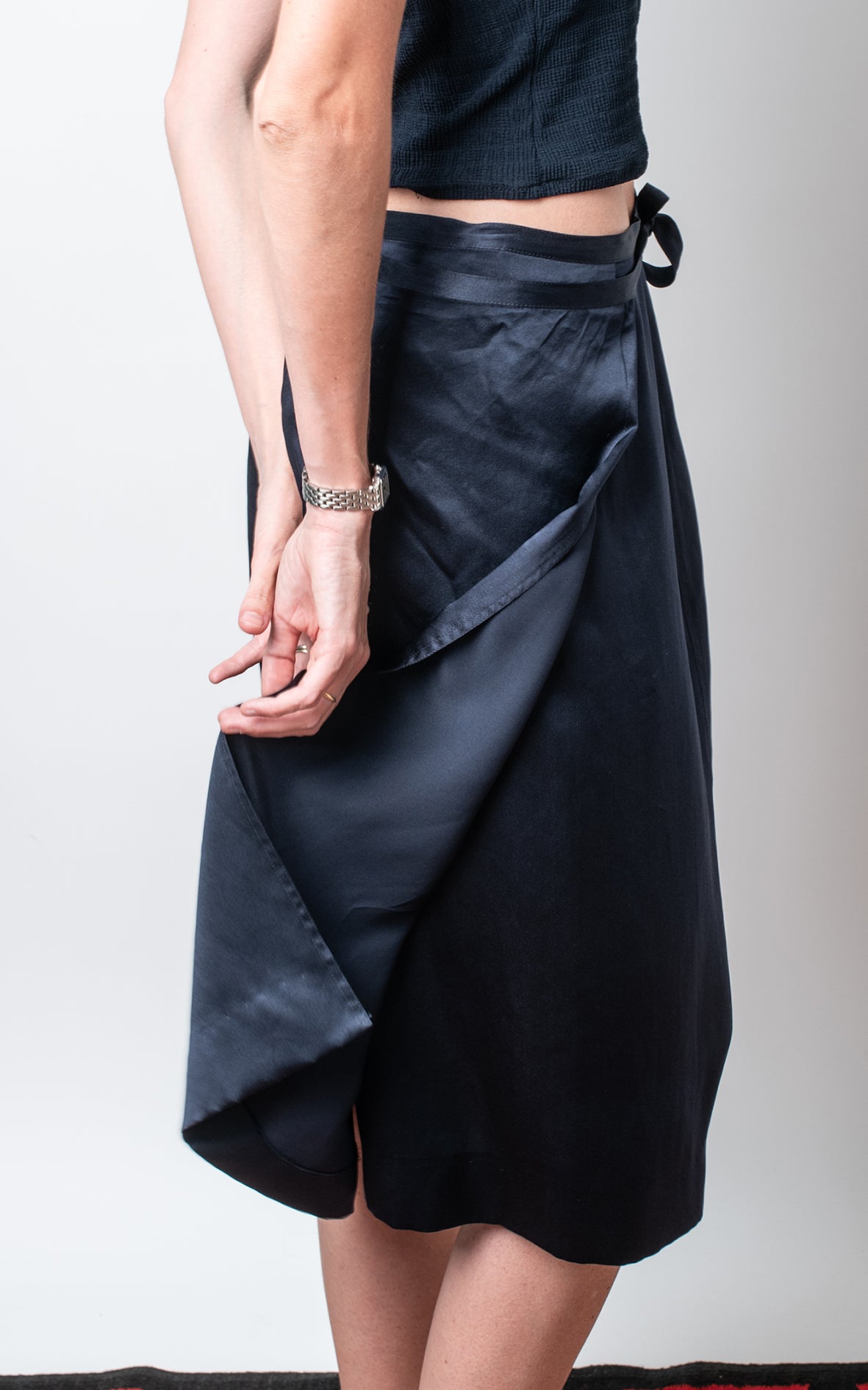 Falda azul marina