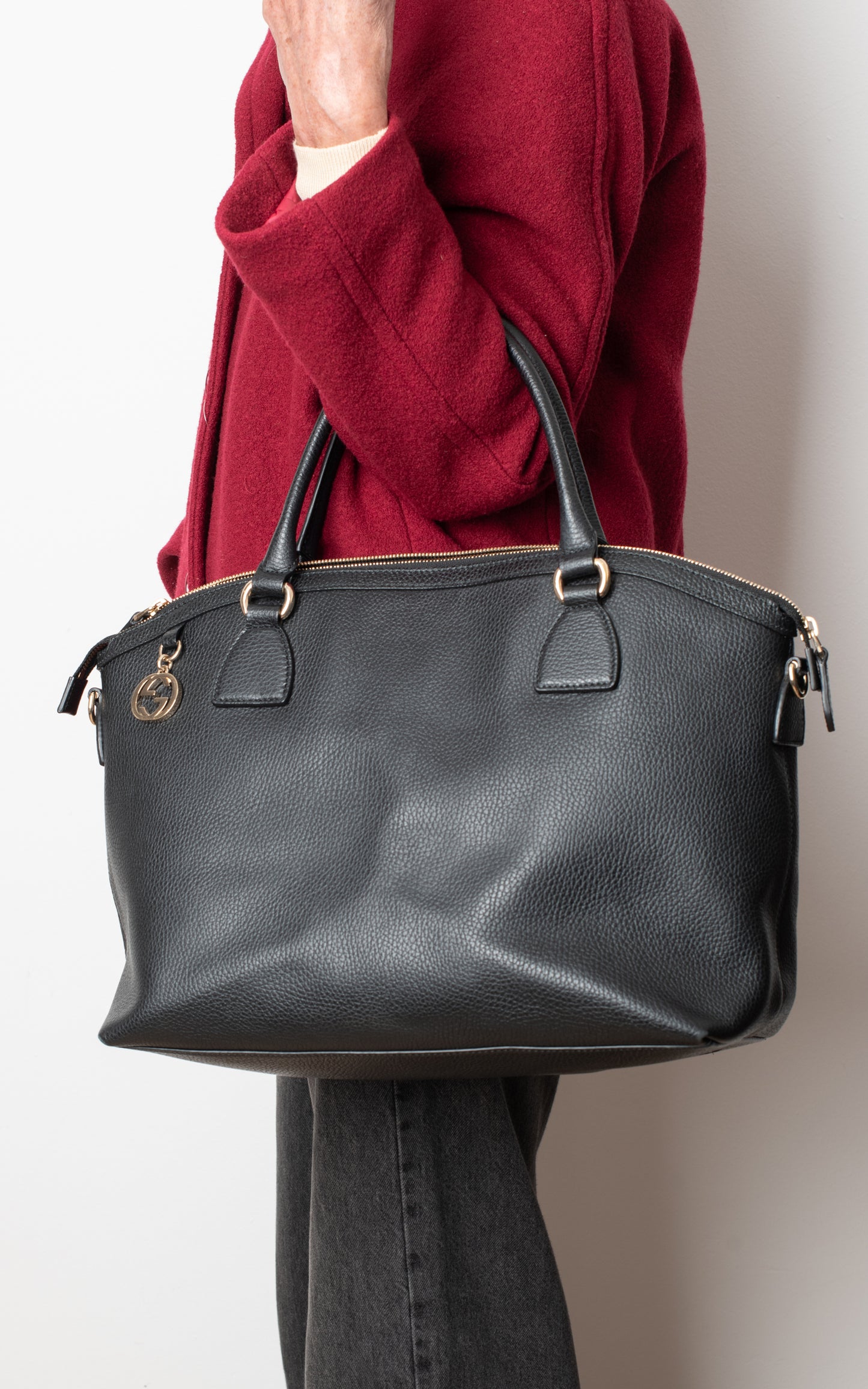 Bolso tote de cuero