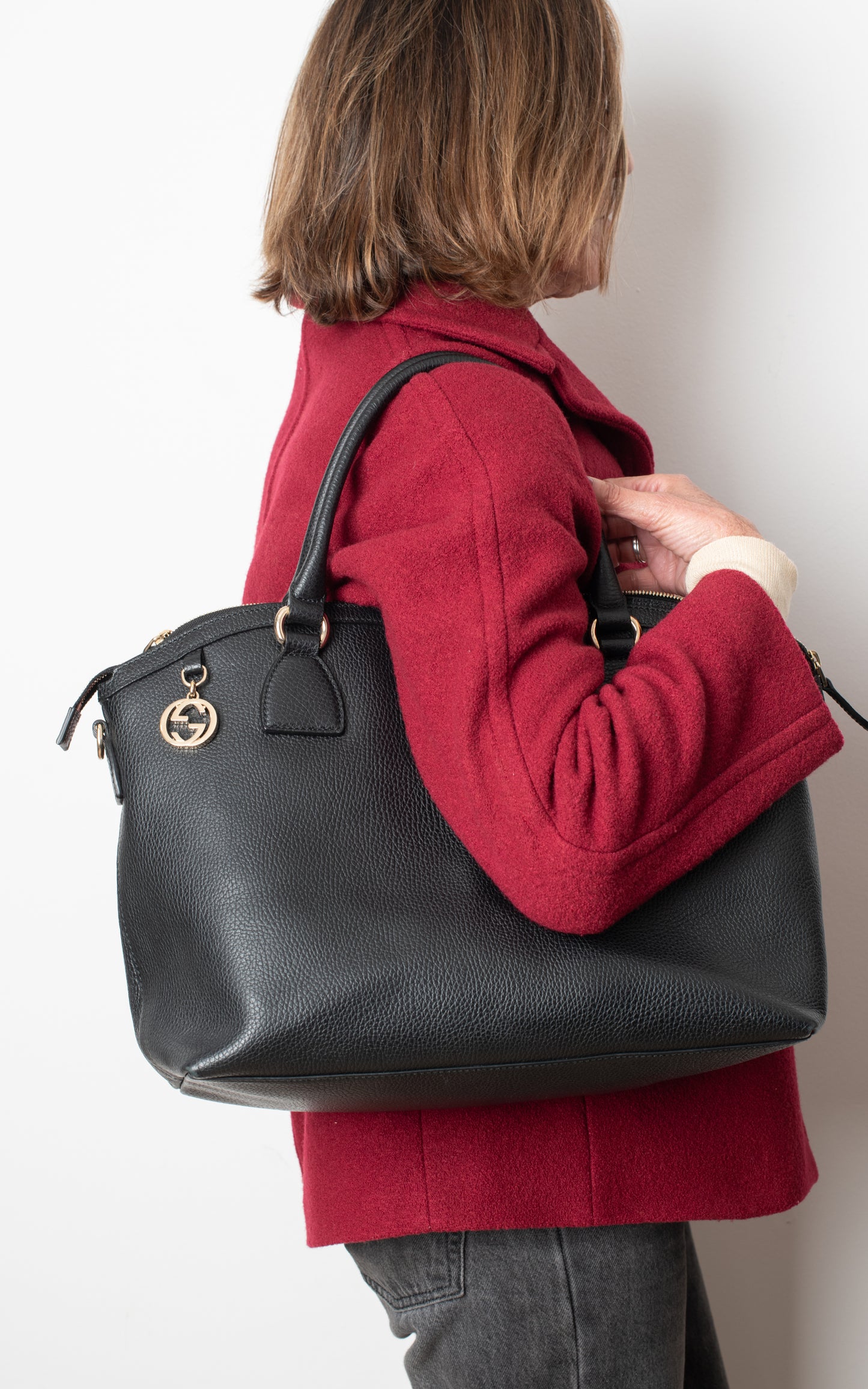 Bolso tote de cuero