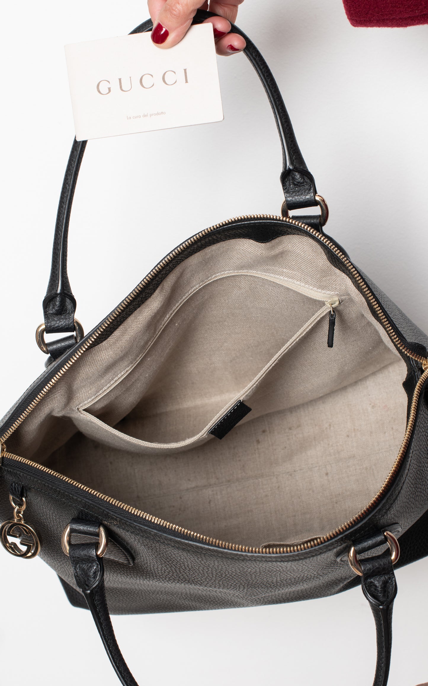 Bolso tote de cuero