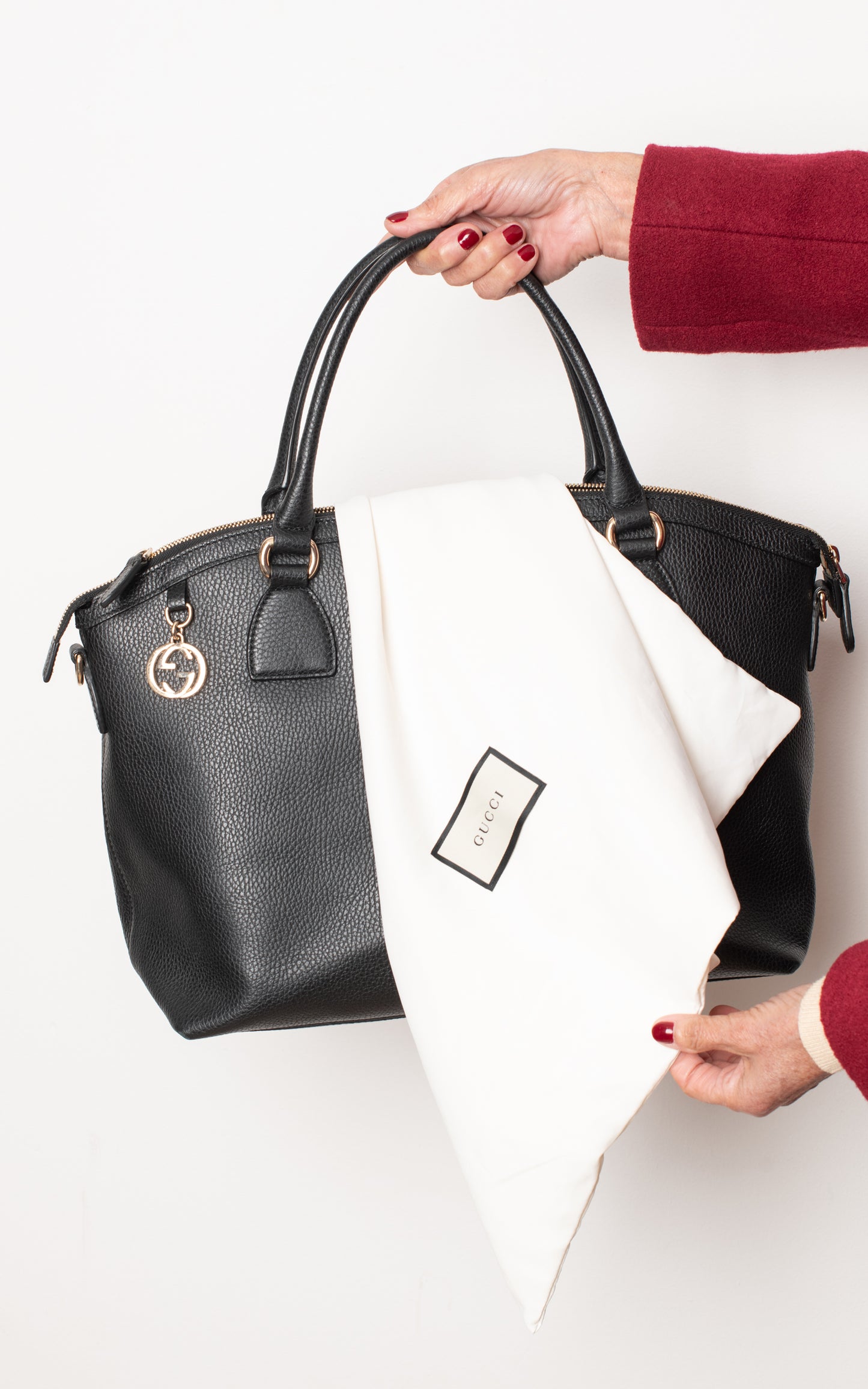 Bolso tote de cuero